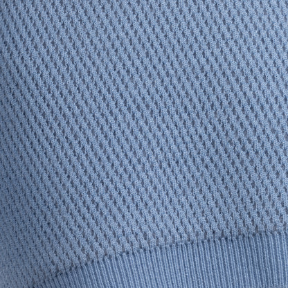 Cross-Knit Brushed Crew-Neck Sweater