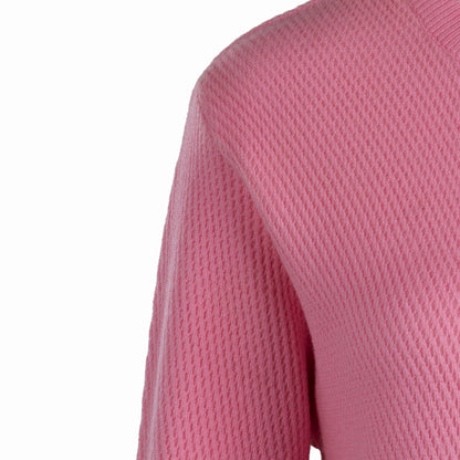 Cross-Knit Brushed Crew-Neck Sweater