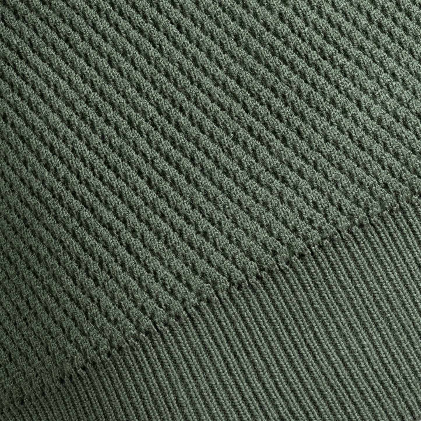 Cross-Knit Brushed High-Neck Sweater